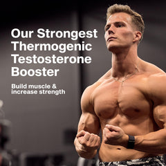 MuscleTech AlphaTest Extreme capsules close-up for strength-focused training.