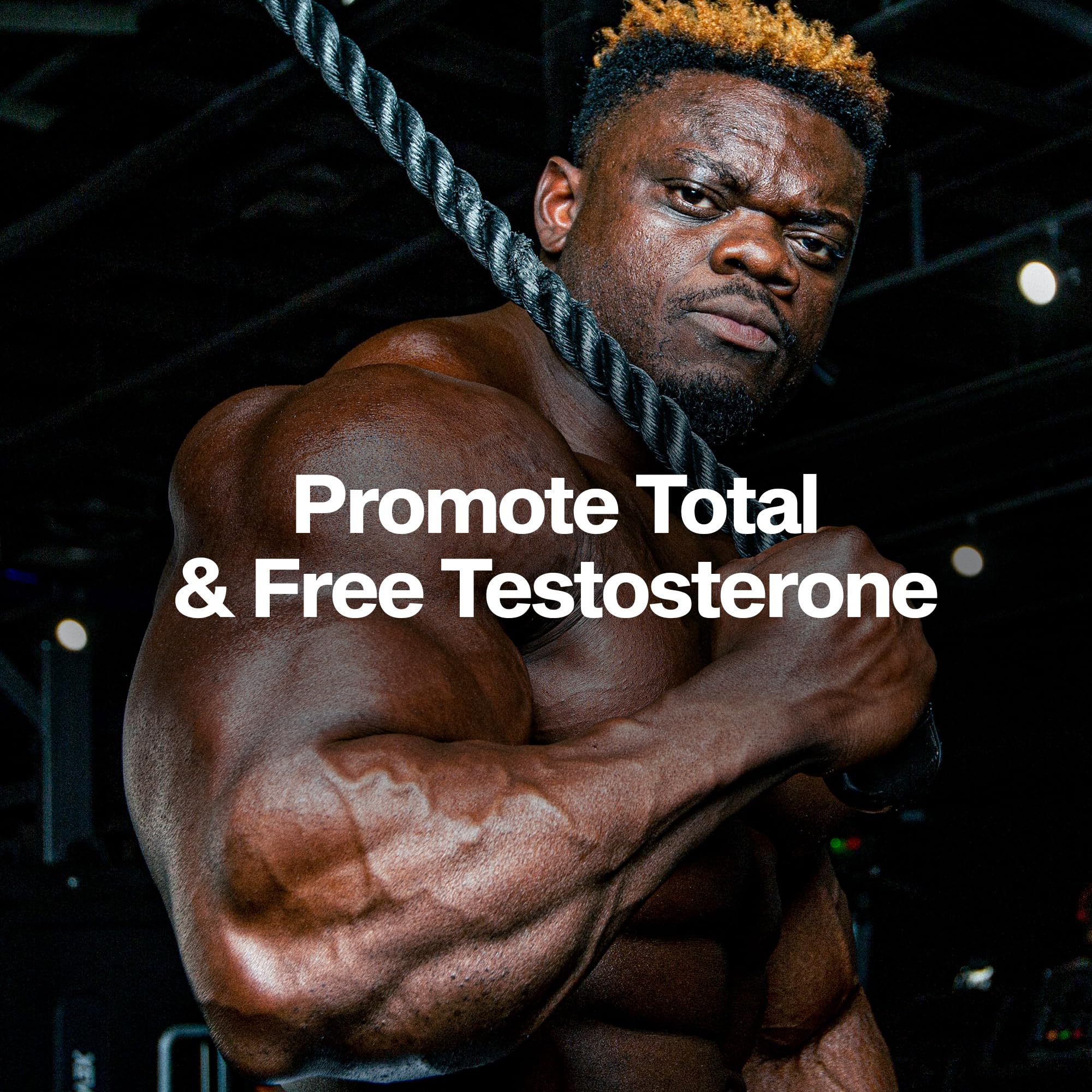 MuscleTech AlphaTest Extreme in gym during a tough workout session.