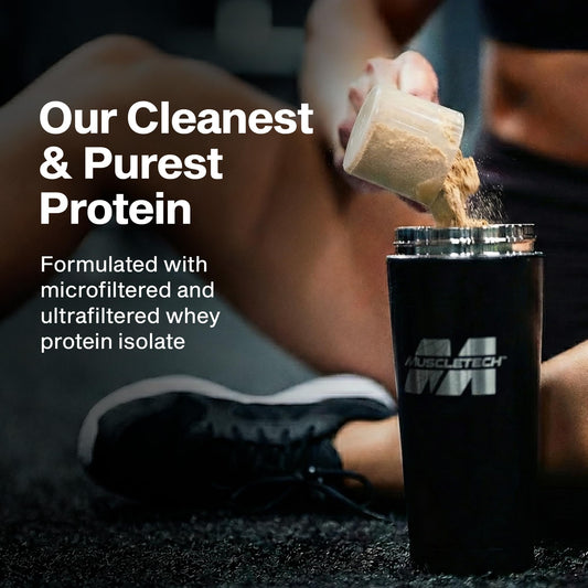 MuscleTech IsoWhey scoop on the lid for easy serving.