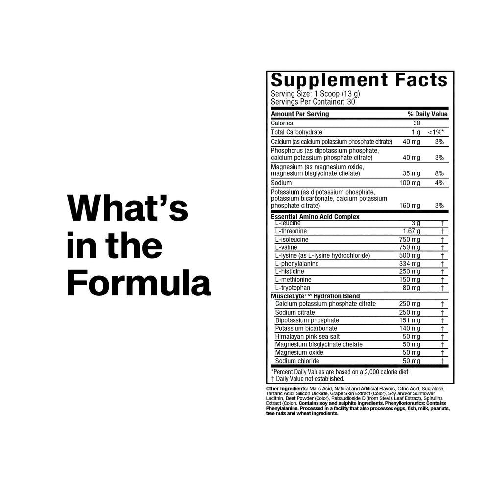 MuscleTech Platinum 100% EAA+ performance scene fueling workouts with essential amino acids