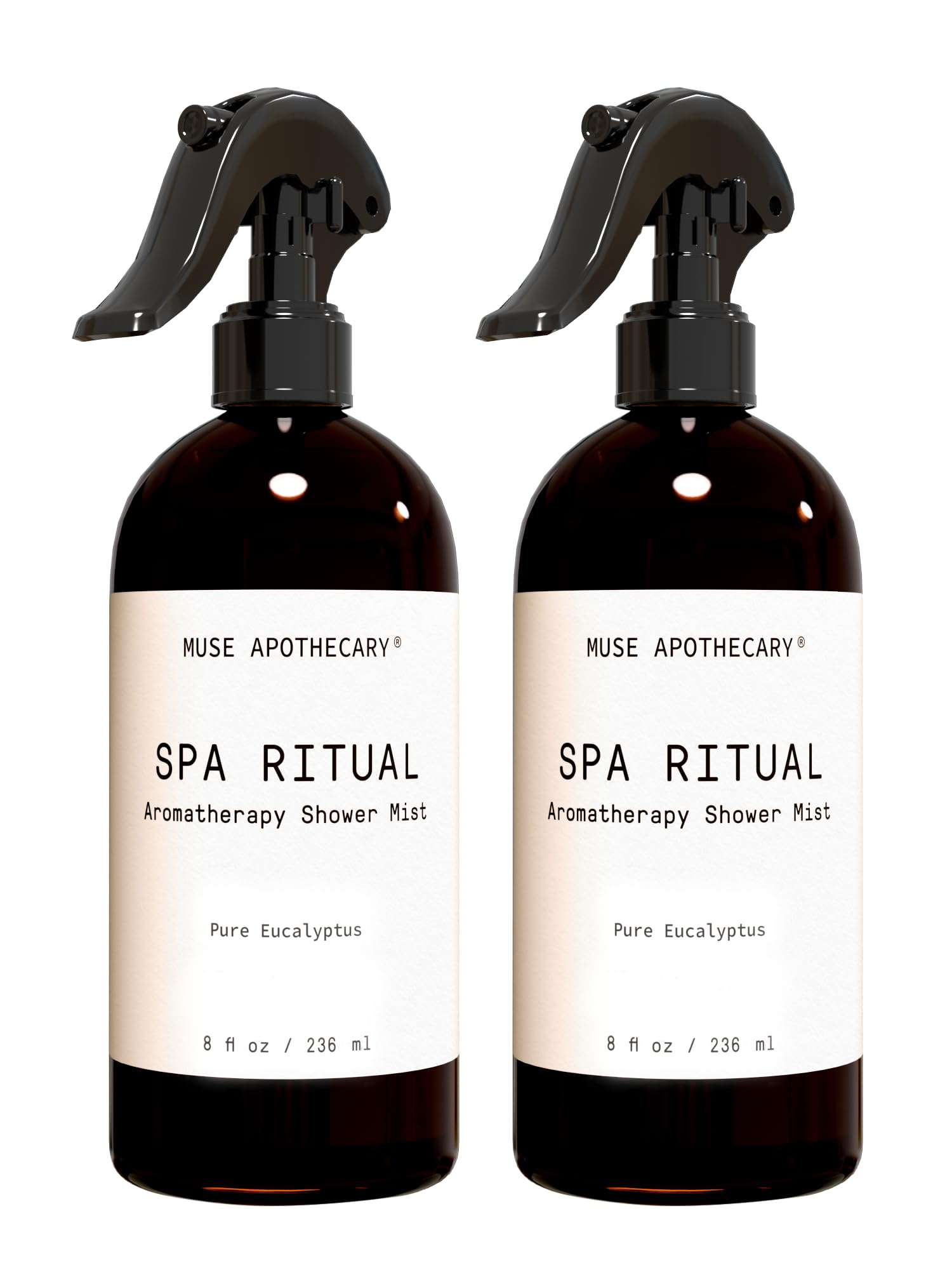 Muse Apothecary Spa Ritual Eucalyptus shower mist bottle for a refreshing start