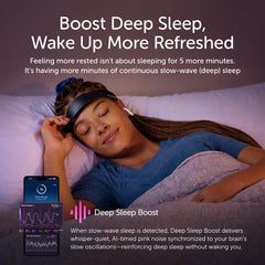 Muse S Athena sensors on the forehead capture brain data for focus and calm.