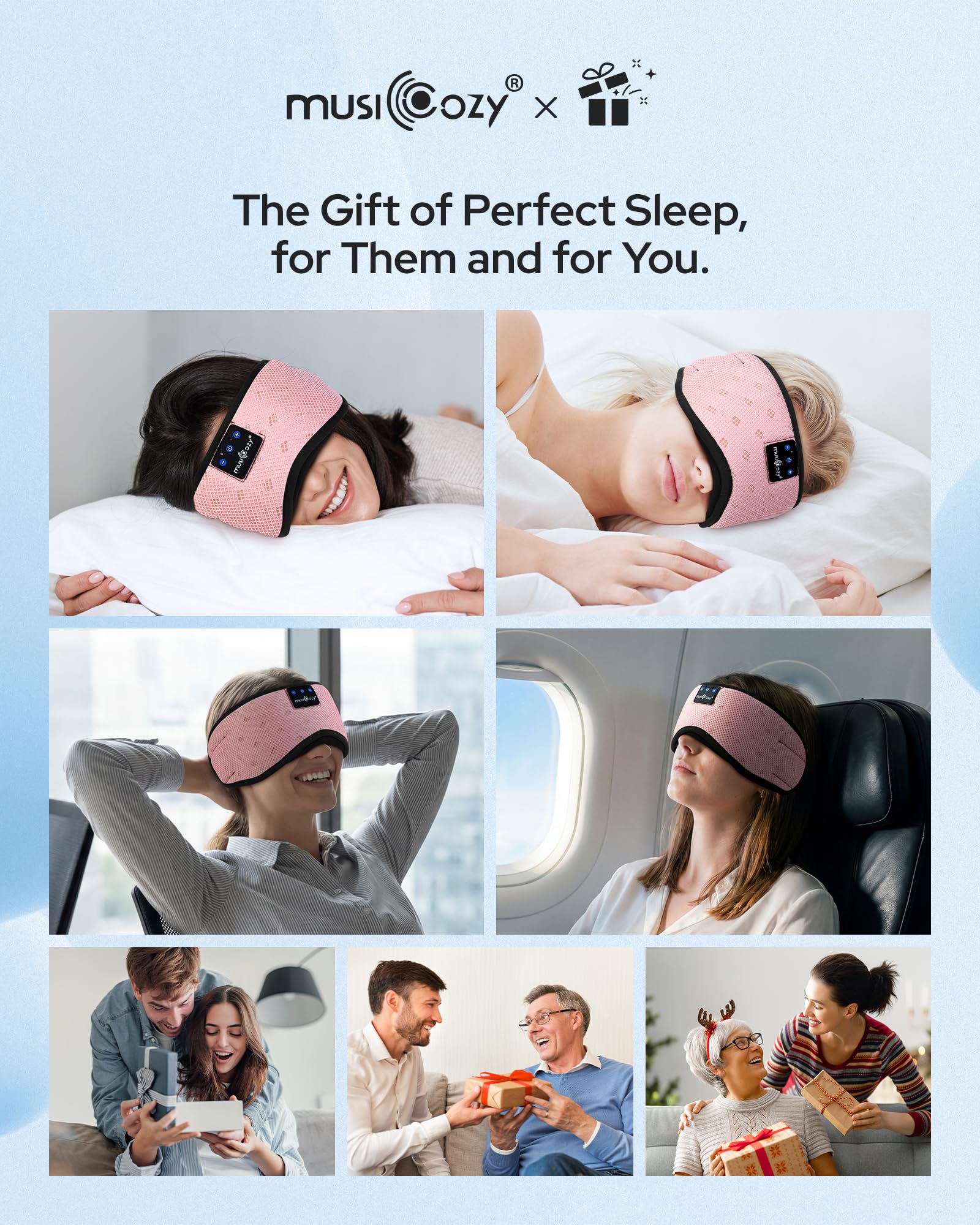 MUSICOZY travel case highlights portability for trips and flights.