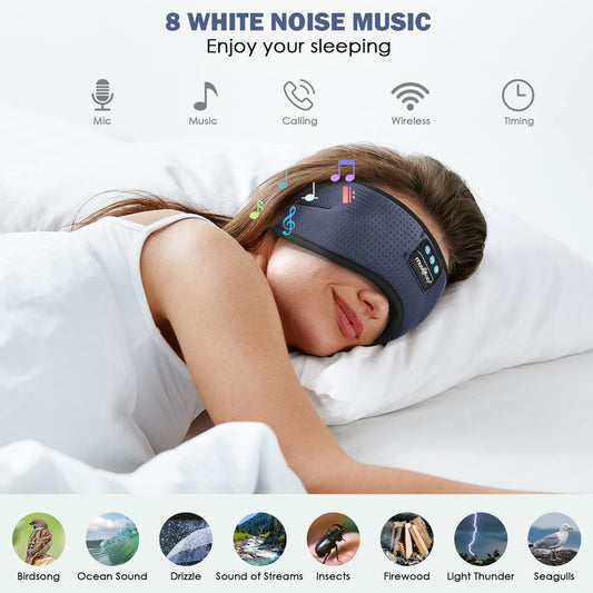 MUSICOZY Sleep Headphones band stretch cotton for a secure, comfortable fit.