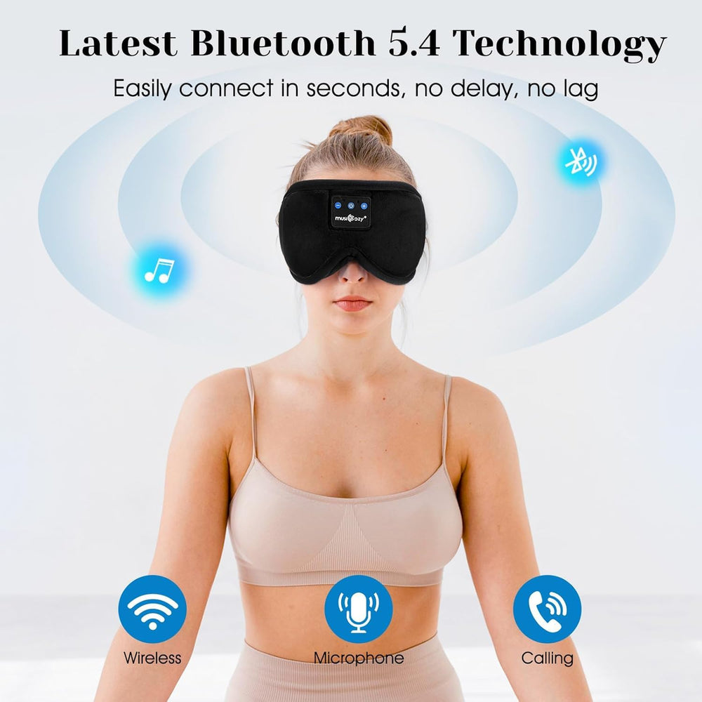 Musicozy Sleep Headphones quick charge in 2 hours for uninterrupted listening