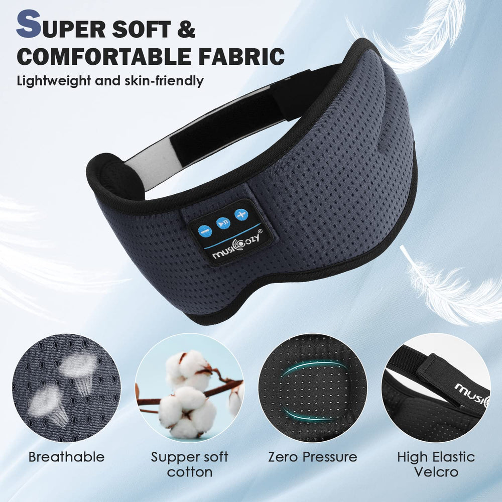 MUSICOZY Sleep Headphones washable earphones for hygienic cleaning.