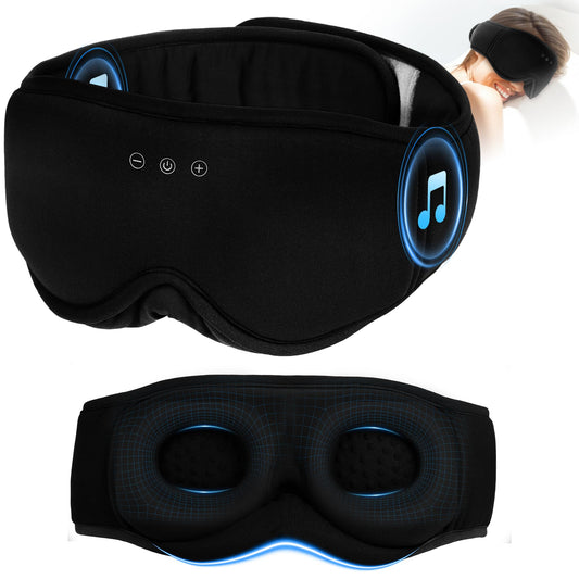 Musicozy Sleep Mask Headphones with 3D eye socket for comfortable light blocking