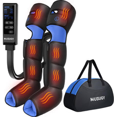 Musugy leg massager full-leg wrap demonstrating comprehensive compression for whole-leg relief