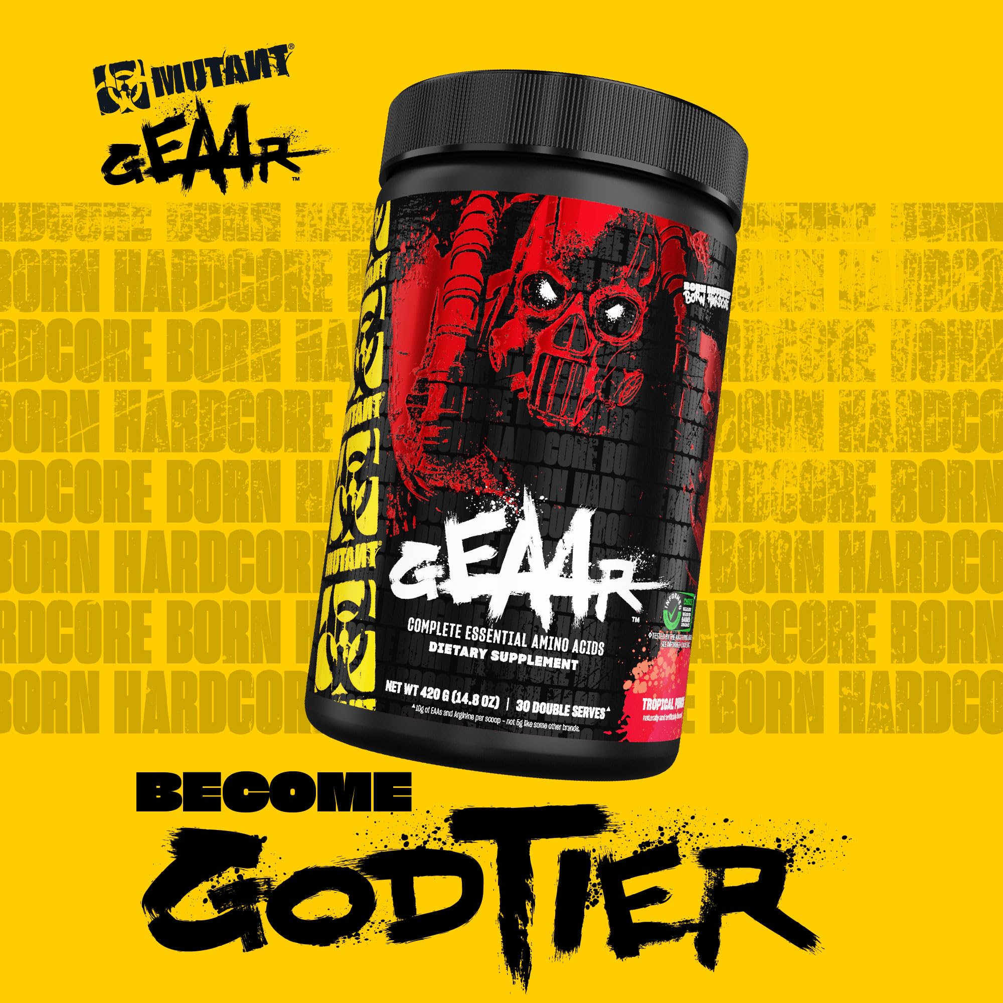 Mutant GEAAR scooper dispensing for easy on-the-go mixing