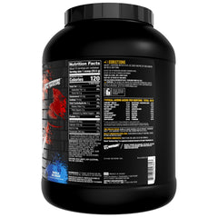 Mutant Hardcore Whey tub with spoon ready for a precise serving.