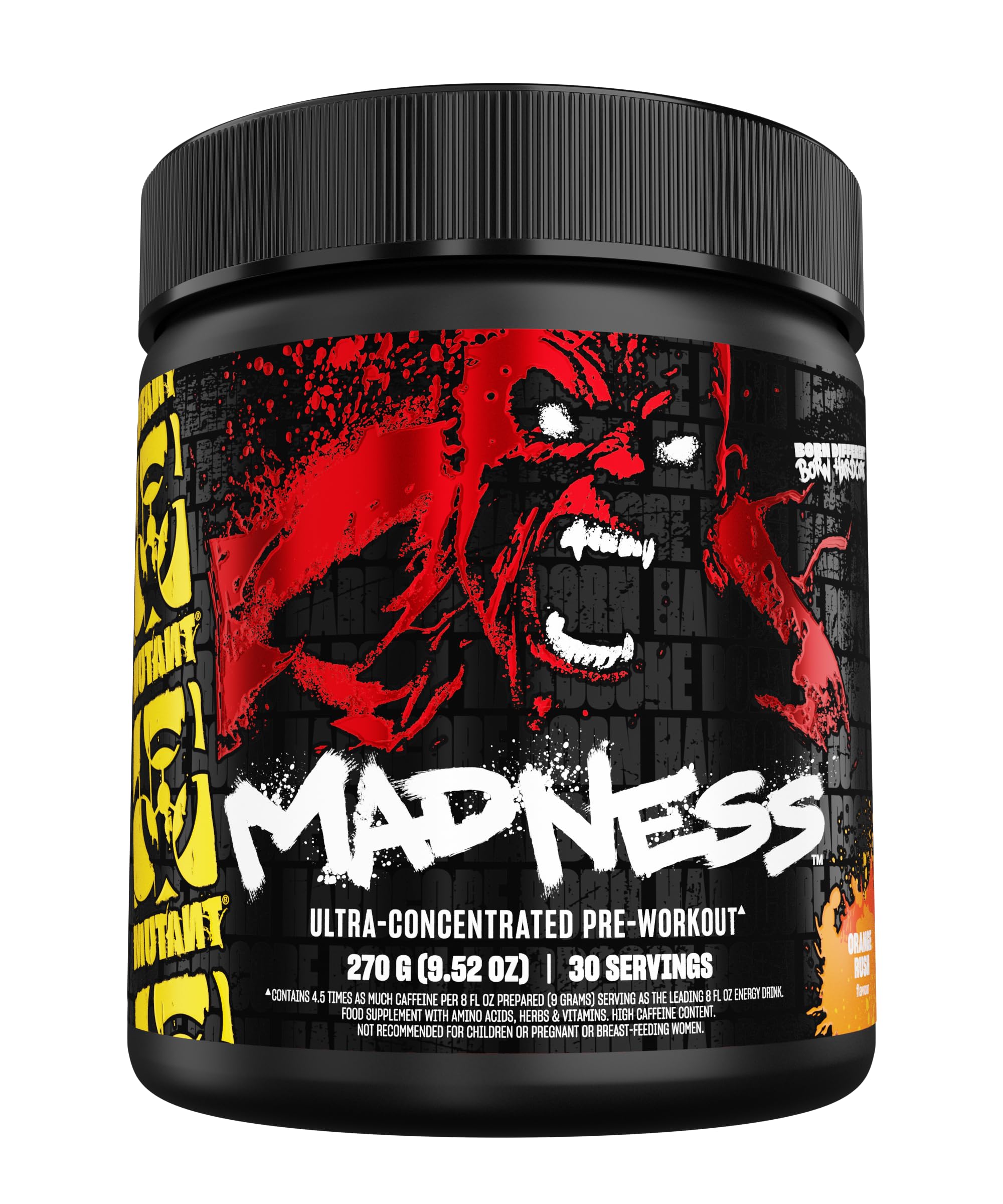 Mutant Madness blue raspberry powder scoop energizing your workout