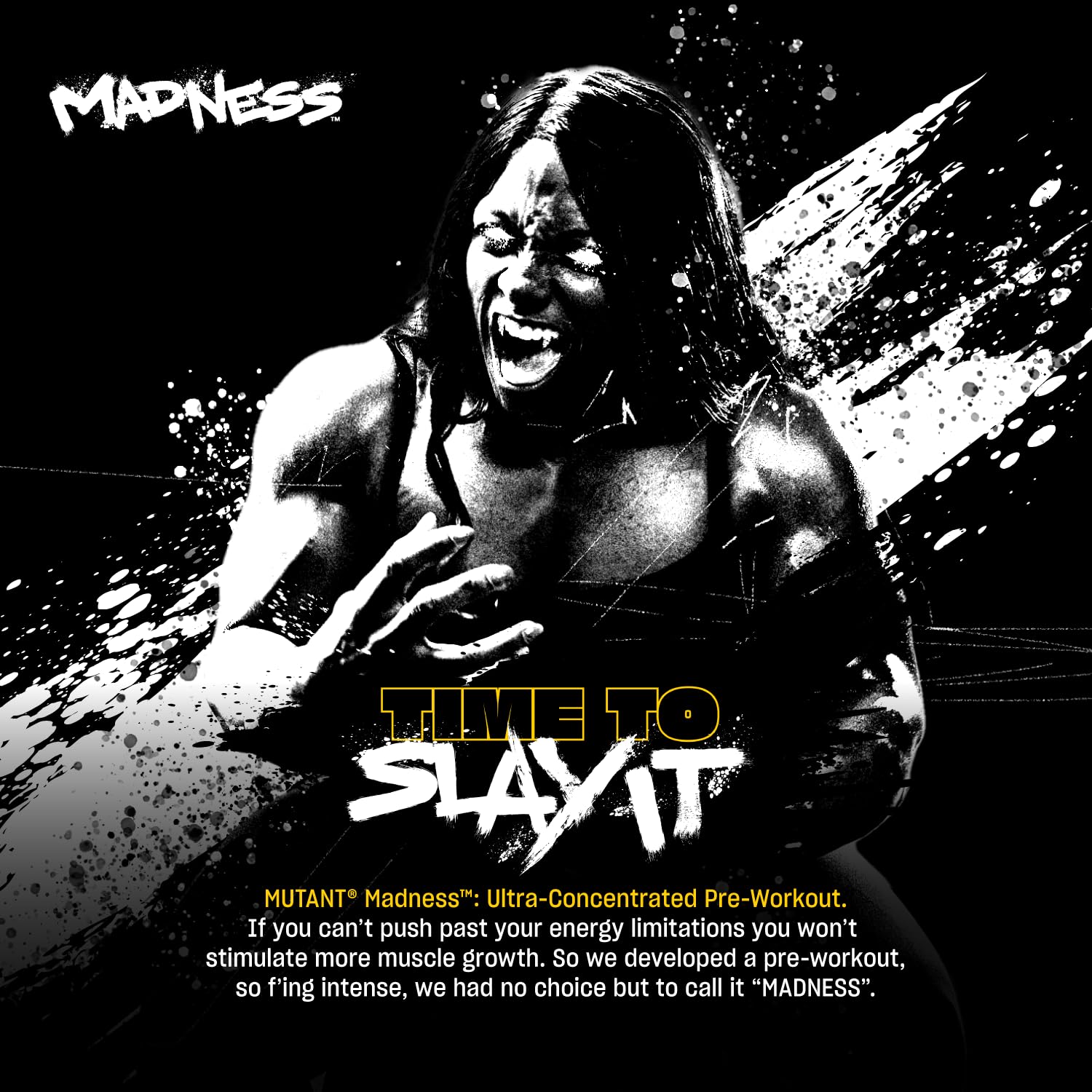 Powder blending in shaker with Mutant Madness Pineapple for energy.