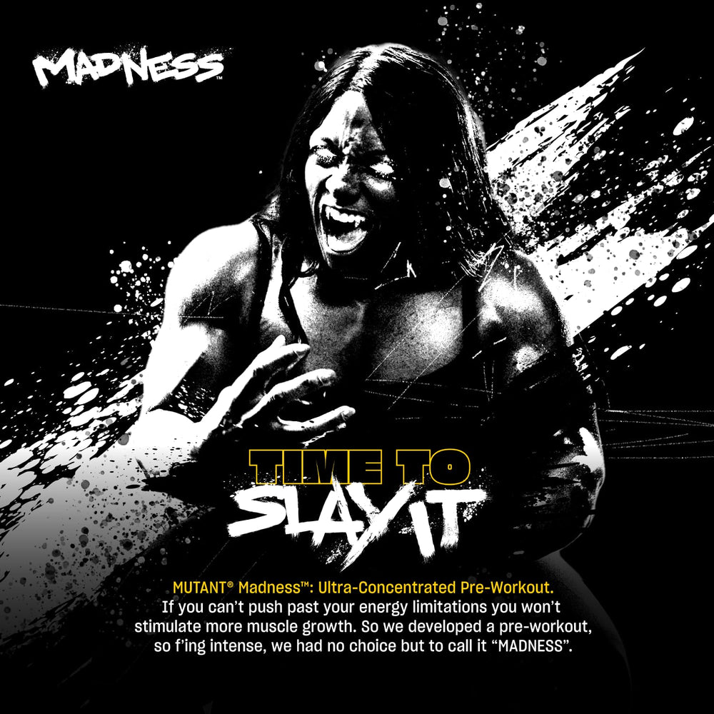 Powder blending in shaker with Mutant Madness Pineapple for energy.