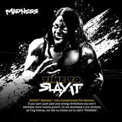 Mutant Madness powder dissolving in water for quick pre-workout mix