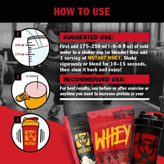 Mutant Whey Dual Chamber shaker bottle ready for easy blending