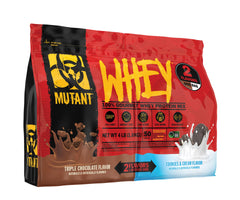 Mutant Whey Dual Chamber triple chocolate bottle for post-workout refuel