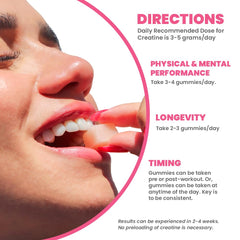 MX Wellness Creatine Monohydrate Gummies with glass of water showing easy consumption