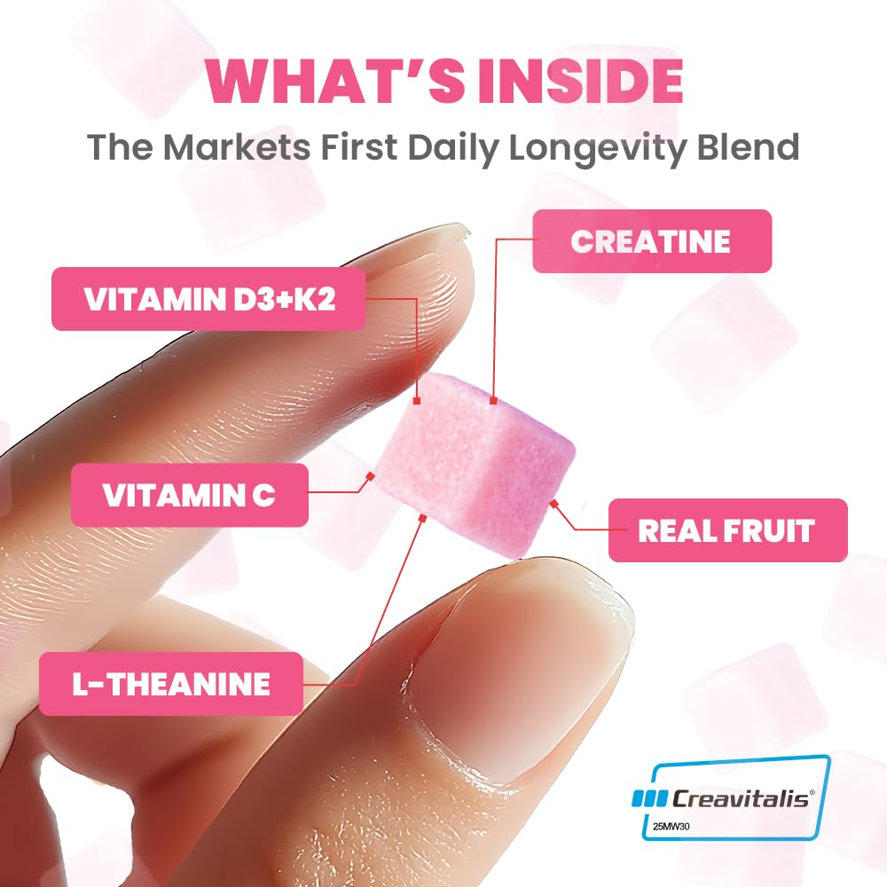 MX Wellness Creatine Monohydrate Gummies packaging hero on shelf for easy daily intake