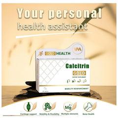 MXZ Calcitrin Gold bottle label detailing key nutrients for bone support.