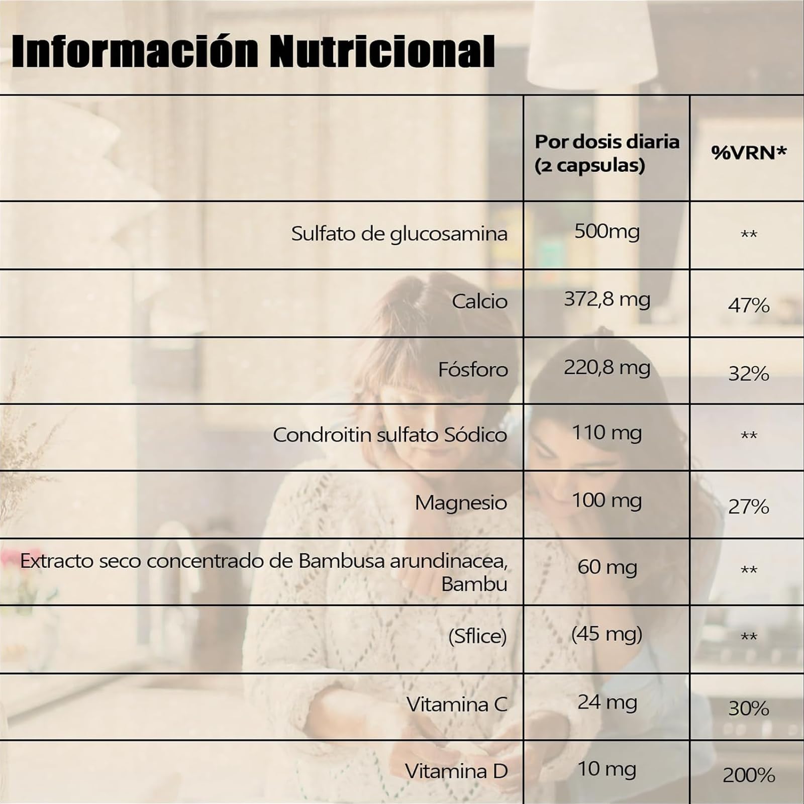 MXZ Calcitrin Gold cartilage-focused visual suggesting collagen support.
