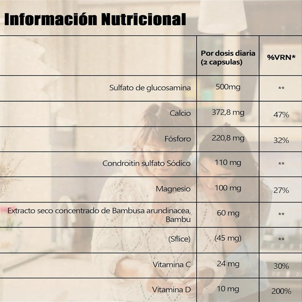 MXZ Calcitrin Gold cartilage-focused visual suggesting collagen support.