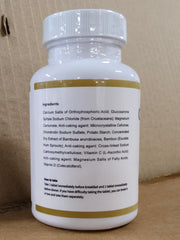 MXZ Calcitrin Gold tablets being poured from bottle for easy daily intake.