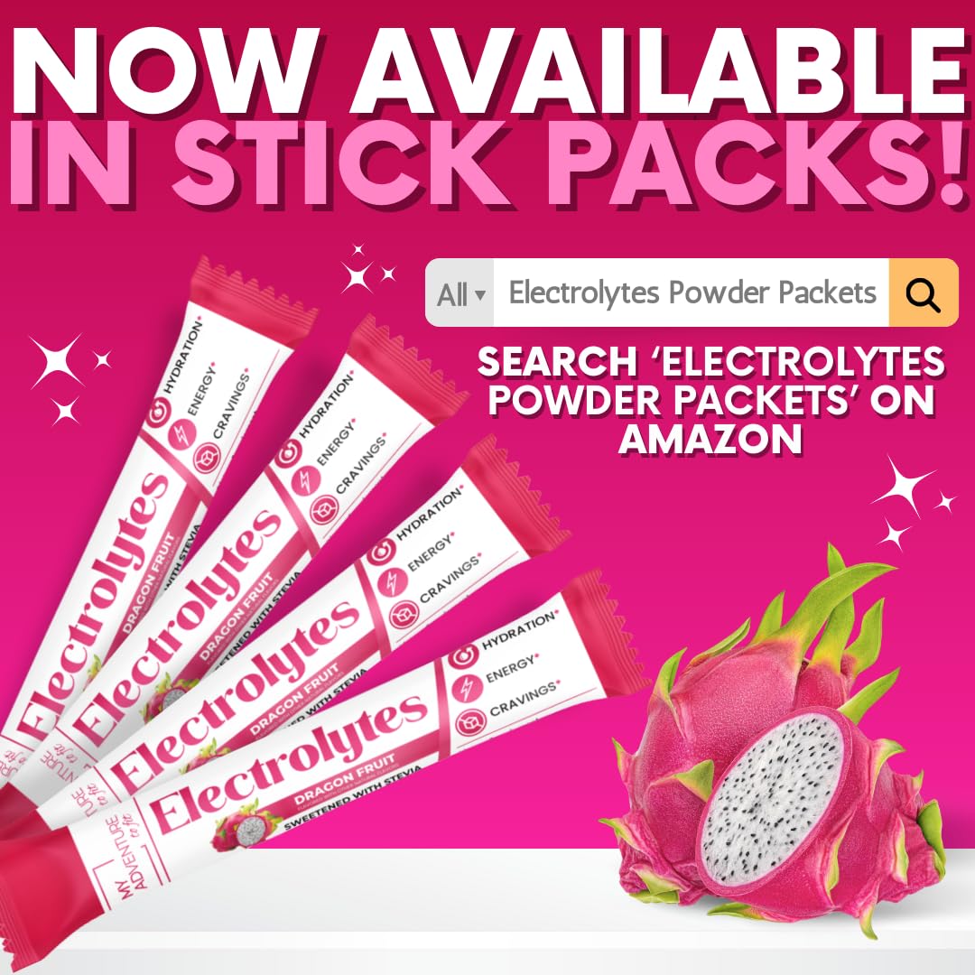 My Adventure to Fit dragon fruit electrolytes stick sport hydration during activity