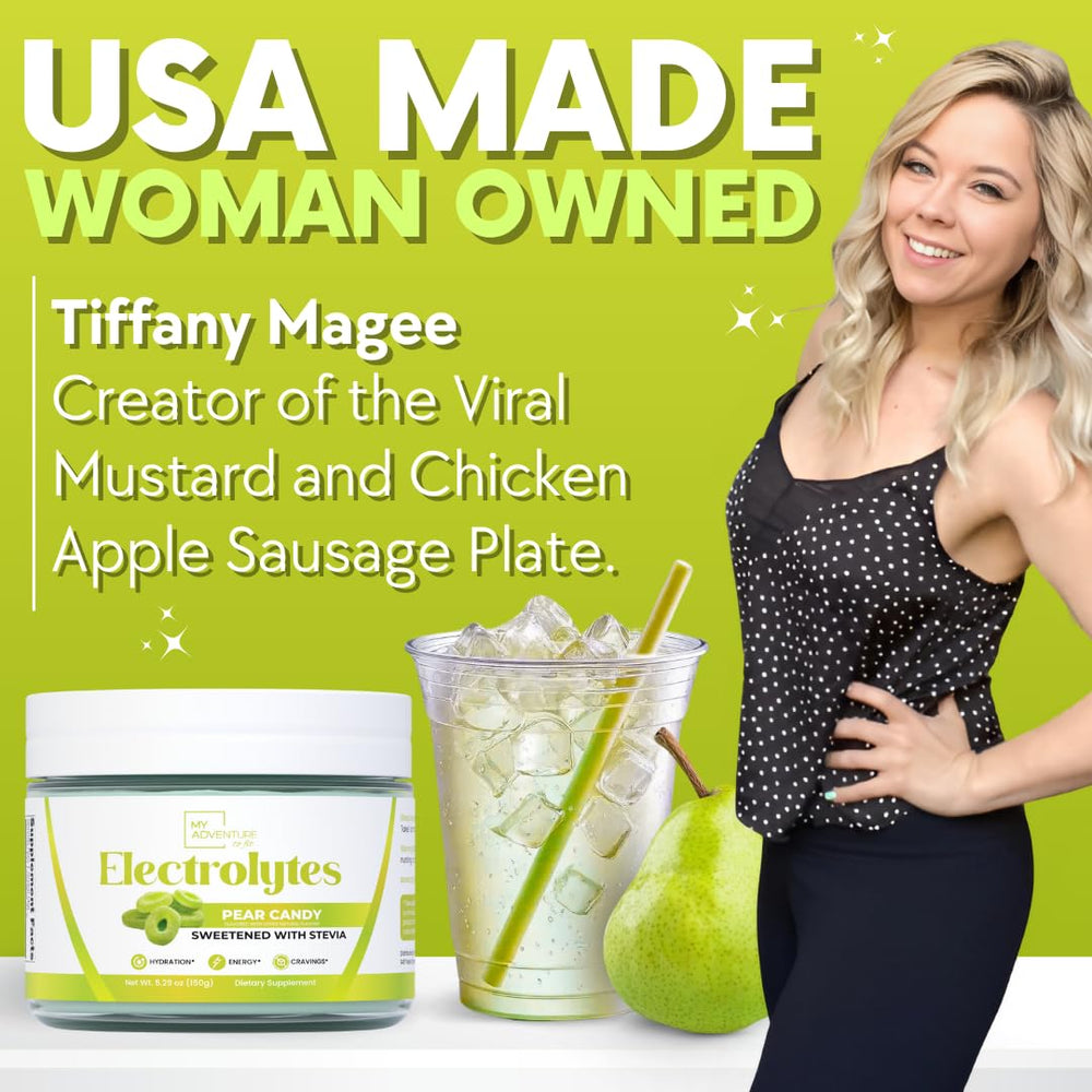 Zero sugar electrolyte powder featuring natural ingredients for daily hydration.