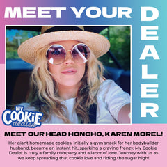 My Cookie Dealer Birthday Cake protein cookie 12-pack showcases value for travel or workouts.