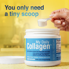 My Daily Collagen Fortigel label highlighting bioactive peptides for joint support.