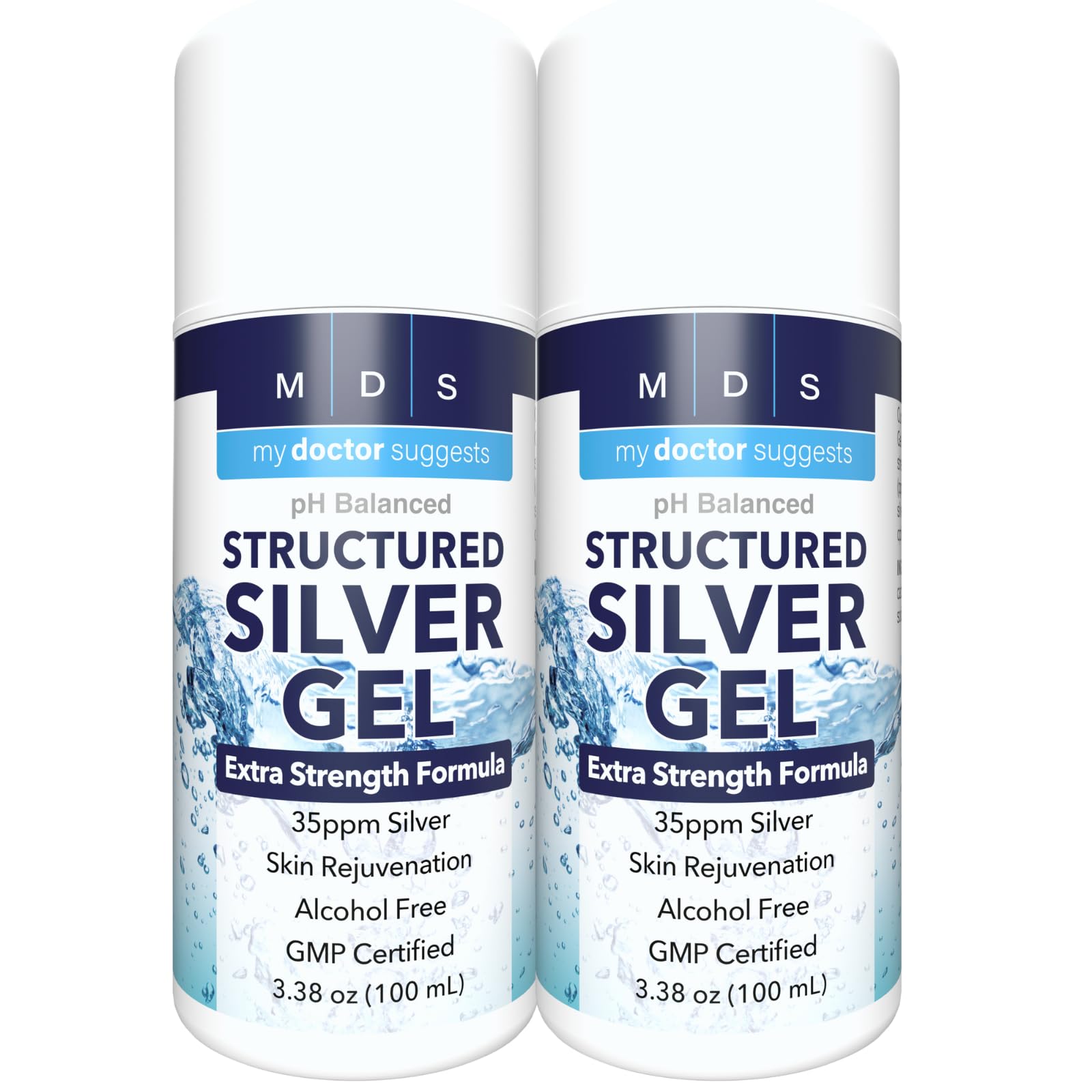 My Doctor Suggests Colloidal Silver Gel bottle shows potency and clarity for topical care.