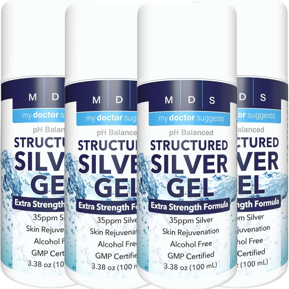 My Doctor Suggests Colloidal Silver Gel extra-strength bottle for potent topical care.