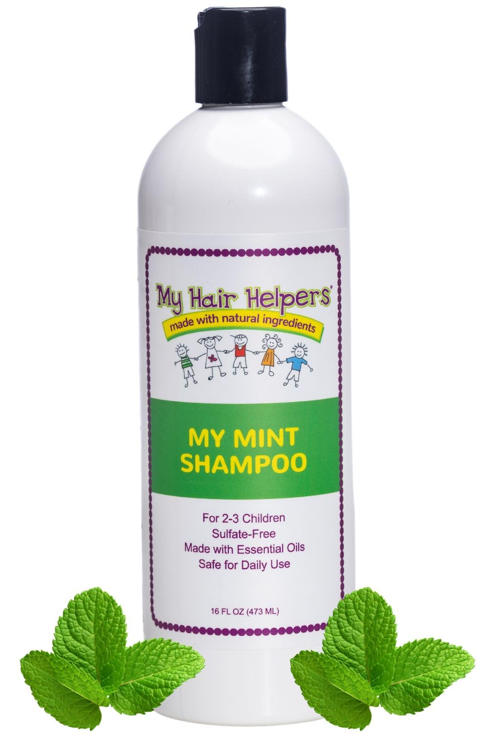 My Hair Helpers anti lice shampoo bottle front view for daily protection
