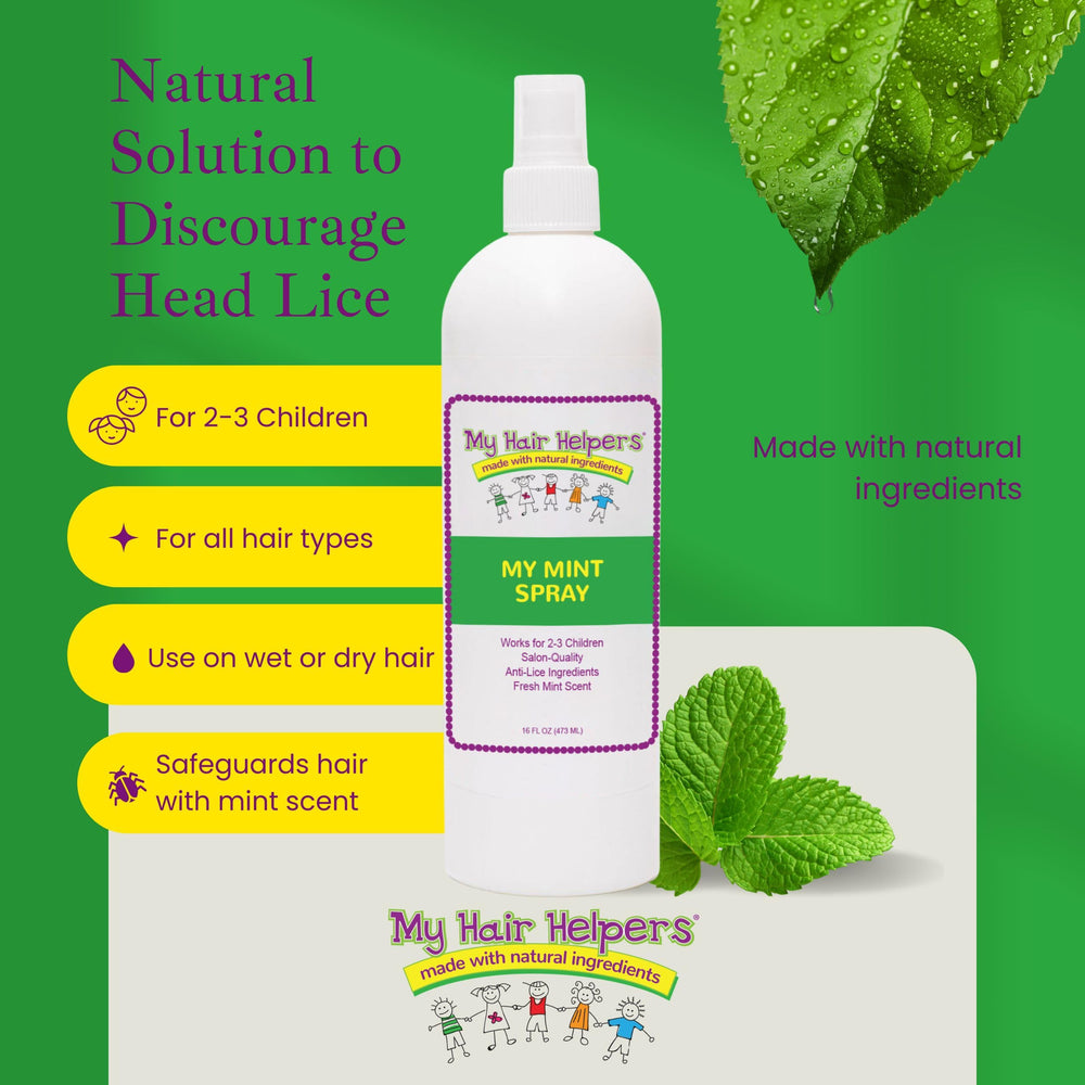 Kid-friendly spray designed for quick, gentle application