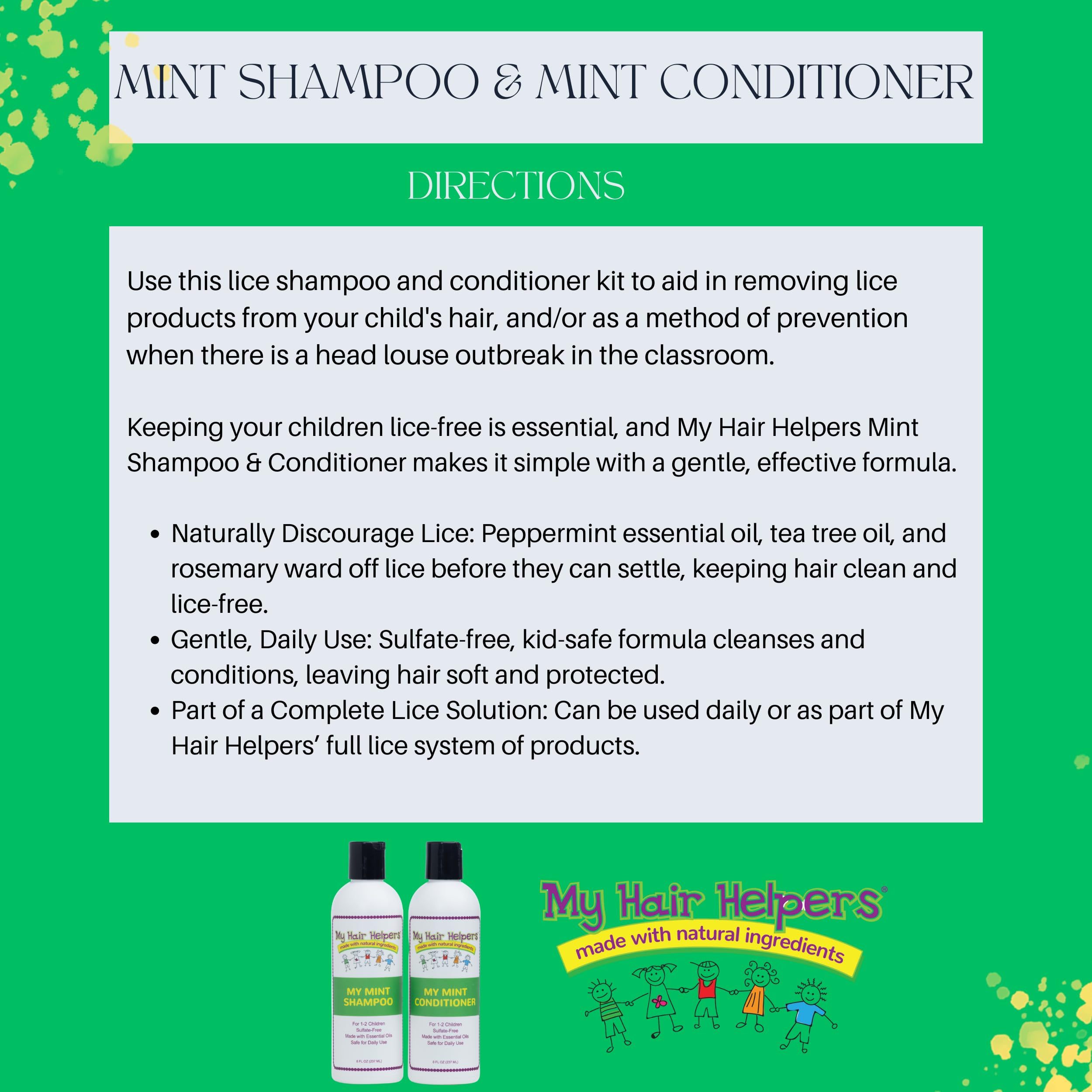 My Hair Helpers Kids daily-use bottle shown for family hair care.