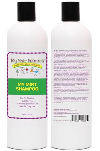 My Hair Helpers Lice Defense Conditioner bottle front for smooth hair care.