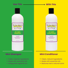 My Hair Helpers lice prevention conditioner kids hair application, smooth routine.