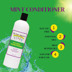 My Hair Helpers Sulfate-free formula closeup indicating gentle cleansing.