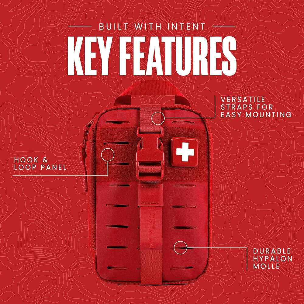 Durable Hypalon MOLLE panel keeps essentials secured on your backpack.