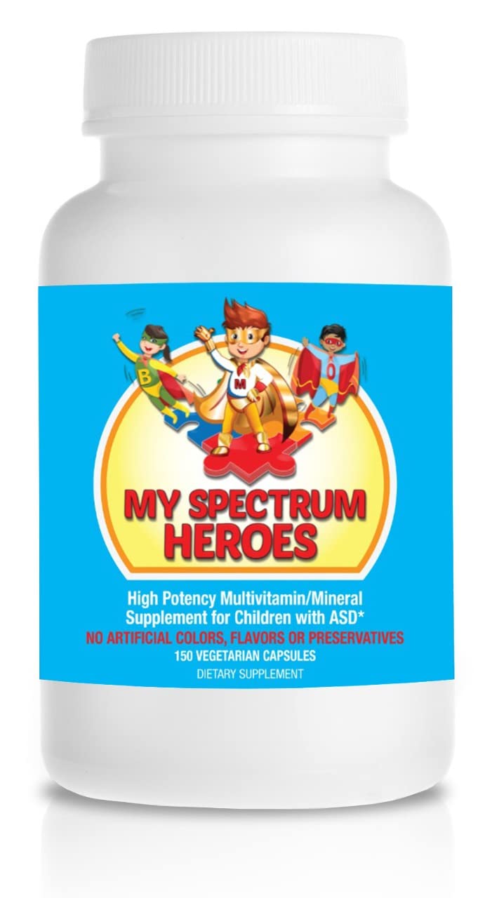 My Spectrum Heroes multivitamin bottle for daily nutritional support.