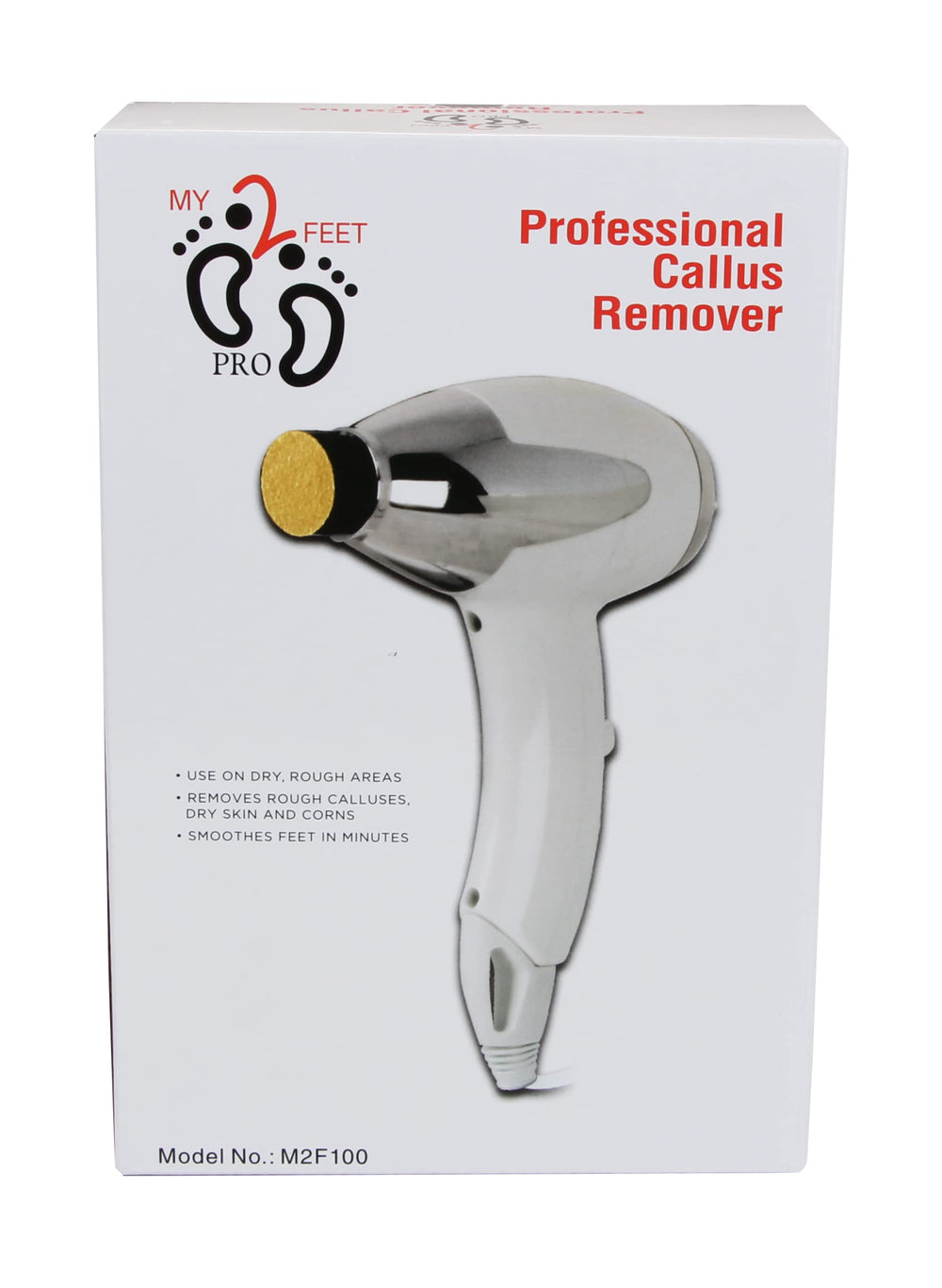 My2Feet callus remover speed dial for customizable exfoliation.