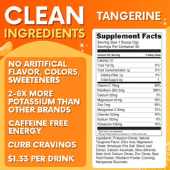 My Adventure to Fit Tangerine electrolytes powder scoop for quick hydration during workouts.