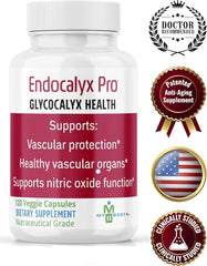 Close-up of MYBODYRX Endocalyx Pro capsules for endothelial support
