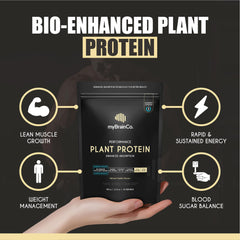 myBrainCo creamy vanilla shake shows smooth texture and dessert-like taste