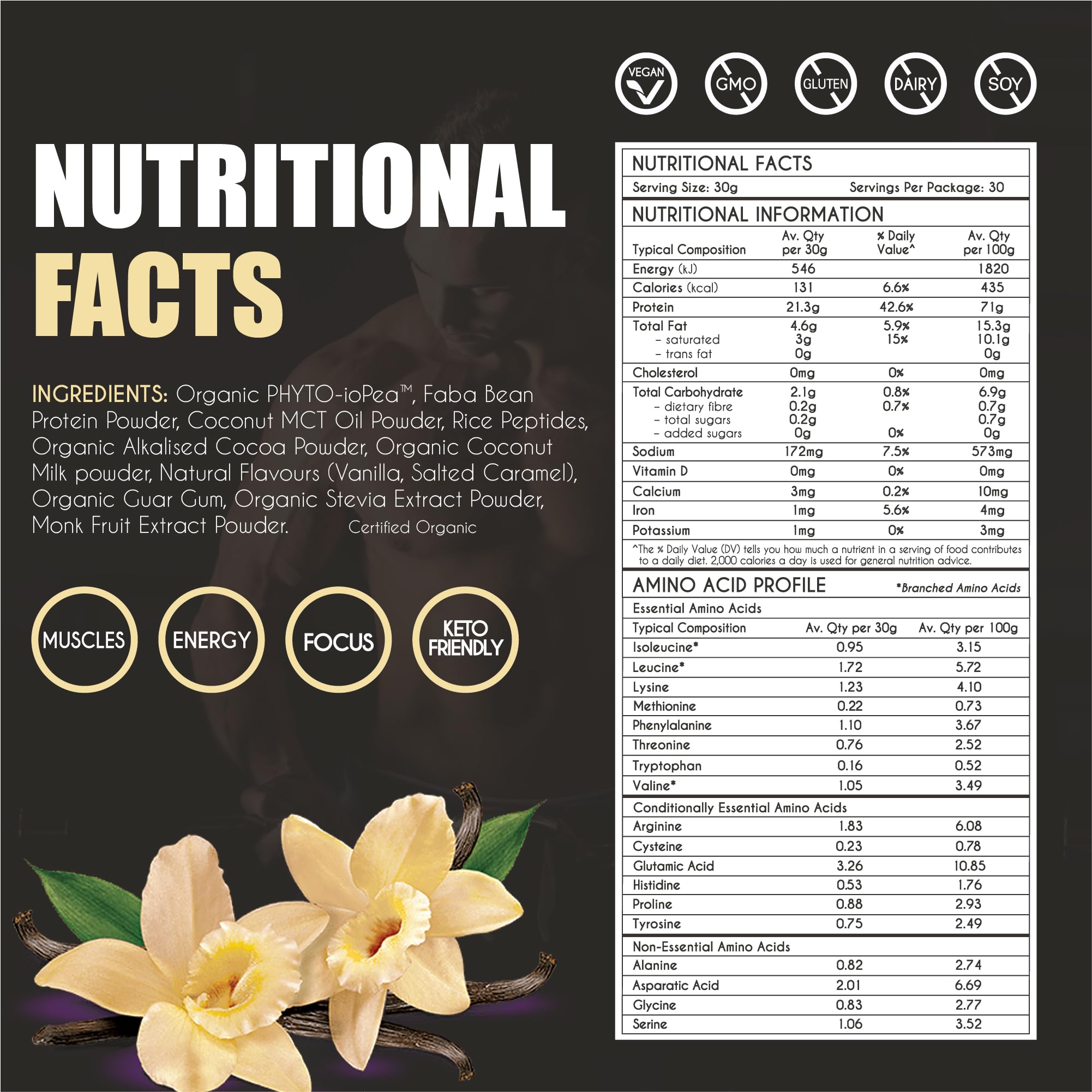 myBrainCo pure coconut MCT oil powder jar conveys sustained energy and balance