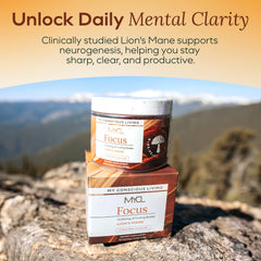 MYCL Lions Mane Gummies packaging front highlighting vegan and gluten-free formulation