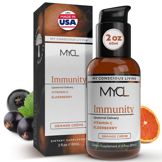 MYCL liposomal vitamin C liquid with pump for easy daily dosing