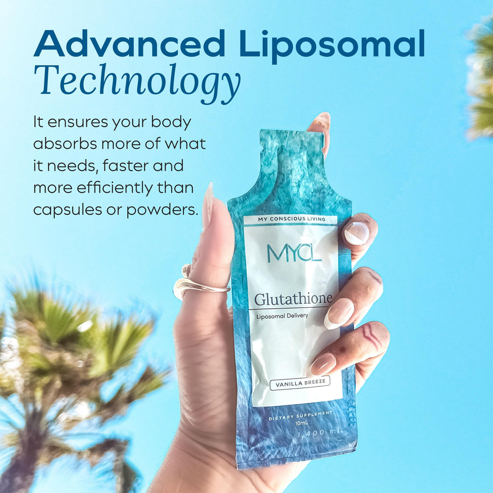 MYCL squeeze-pack close-up for convenient, on-the-go skin, hair and nails support.