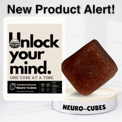 MYCOMedix Neuro-Cubes label shows vegan, gluten-free, non-GMO claims.
