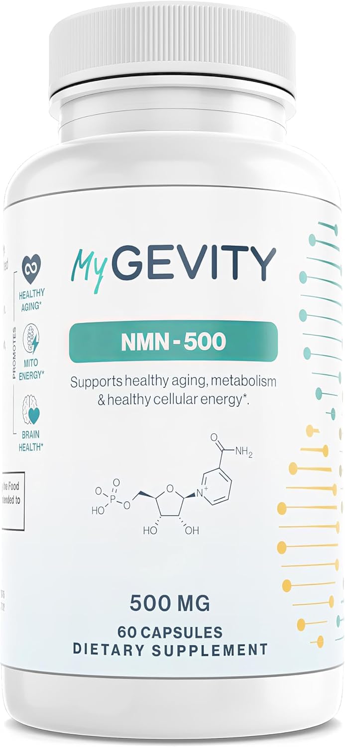 MyGevity NMN 500mg bottle for daily NAD+ support